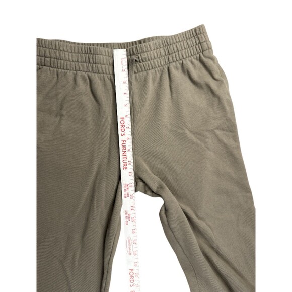 Under Armour Fleece Sweatpants Drawstring Elastic Waist Large Tan Athleisure - Picture 5 of 9